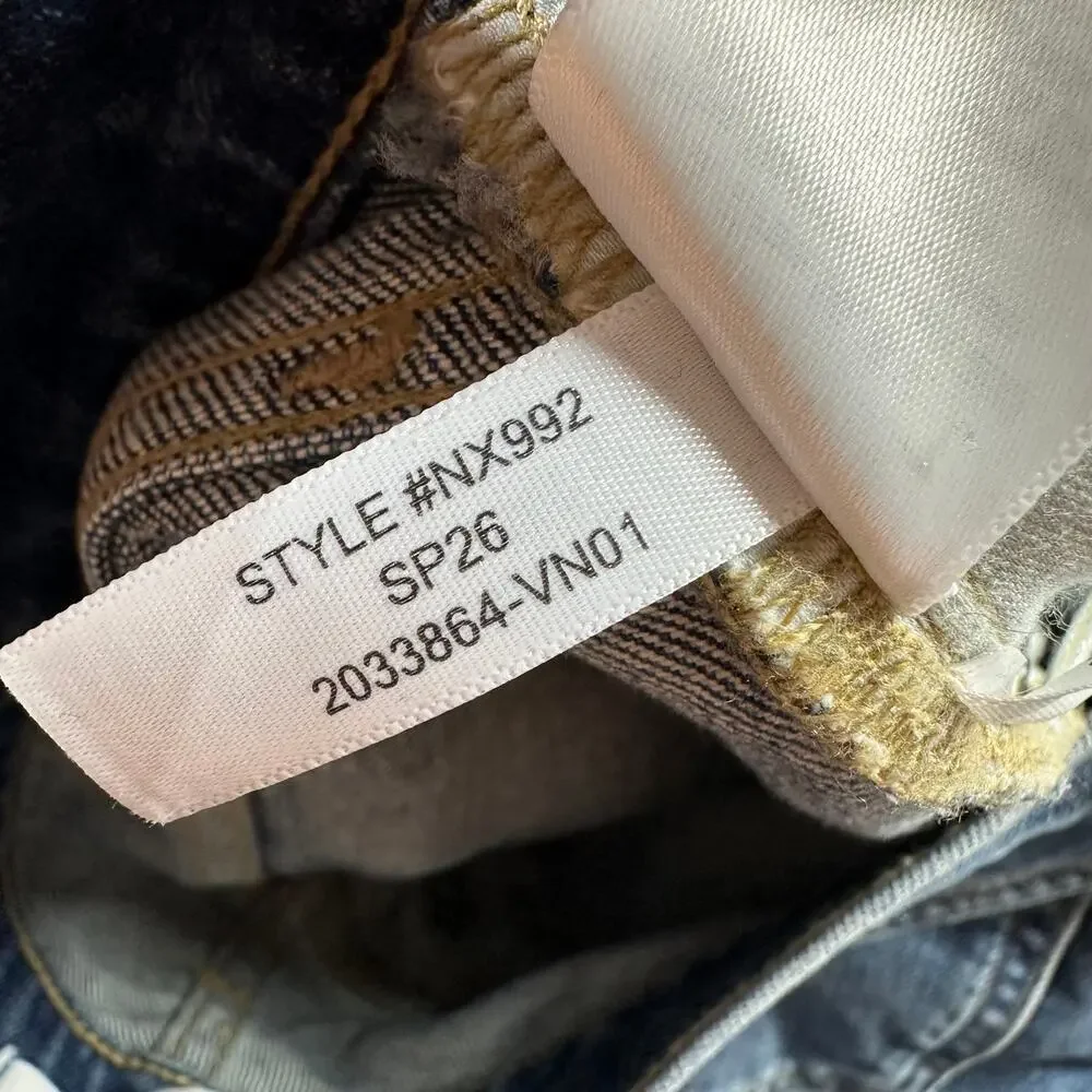 Madewell Jeans Womens 26 Blue Jules Slim Straight Concho Wash Comfort Stretch